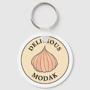 Delicious Modak Coconut Mithai Indian Sweet Keychain