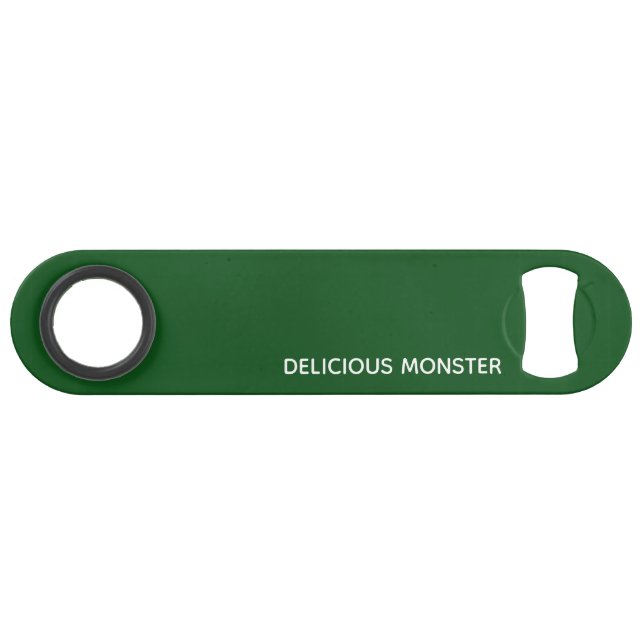 Delicious Monster green colour name Bar Key (Front (Horizontal))