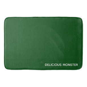 Delicious Monster green colour name Bath Mat