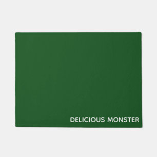 Delicious Monster green colour name Doormat