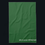 Delicious Monster green colour name Kitchen Towel<br><div class="desc">Delicious Monster green colour name</div>