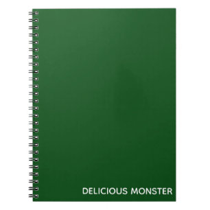 Delicious Monster green colour name Notebook