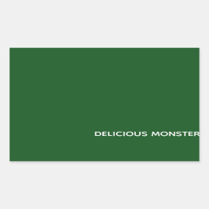 Delicious Monster green colour name Sticker