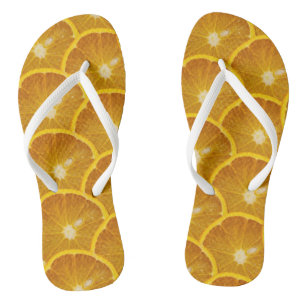 DELICIOUS ORANGE SLICE FLIP FLOPS