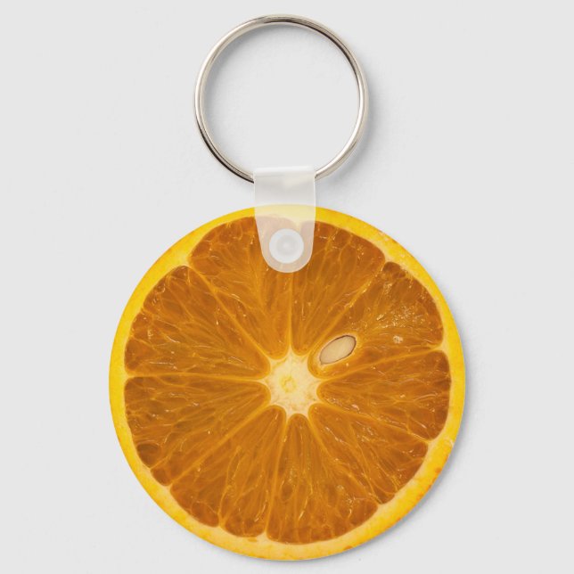 DELICIOUS ORANGE SLICE KEY RING (Front)
