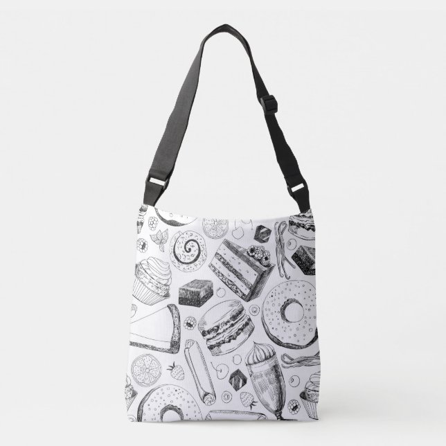 Delicious pattern crossbody bag (Front)