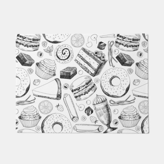 Delicious pattern doormat (Front)