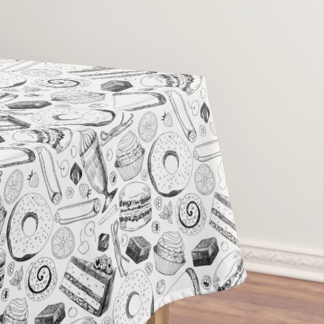 Delicious pattern tablecloth (In Situ)