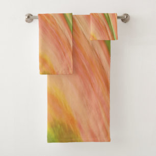 Delicious Peach Design Bath Towel Set