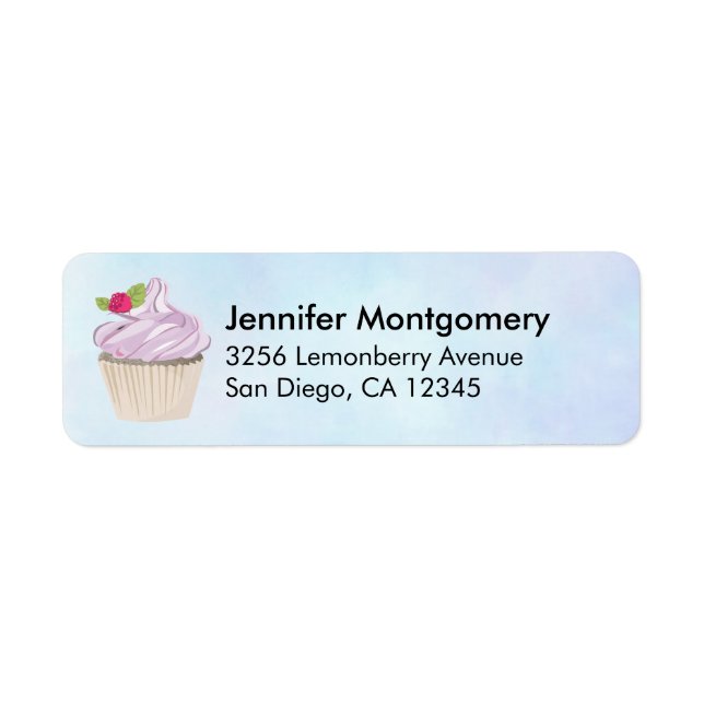 Delicious Pink Cupcake Berry on Top (Front)