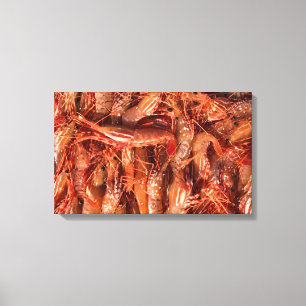 Delicious Prawns Canvas Print