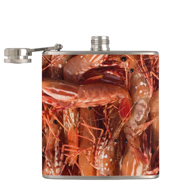 Delicious Prawns Hip Flask (Opened)