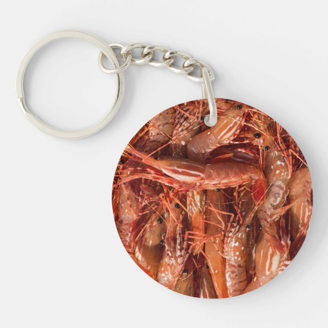 Delicious Prawns Keychain (Front)