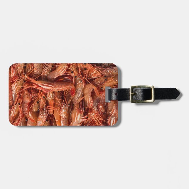 Delicious Prawns Luggage Tag (Front Horizontal)