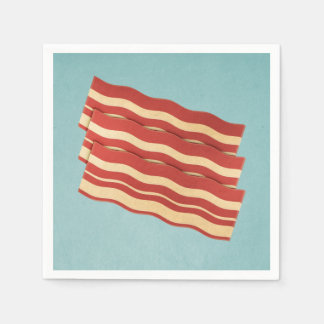 Delicious Retro Bacon Napkin