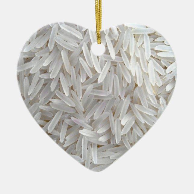 Delicious Rice Ceramic Ornament (Front)
