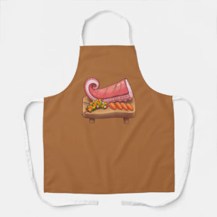 Delicious Salmon Sashimi & Skewers Apron