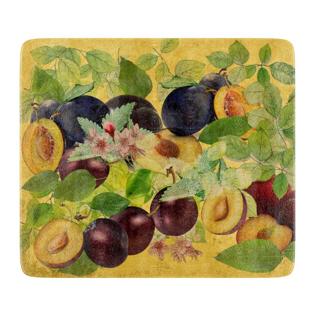 Delicious Serbian Plums Cutting Board (Front)