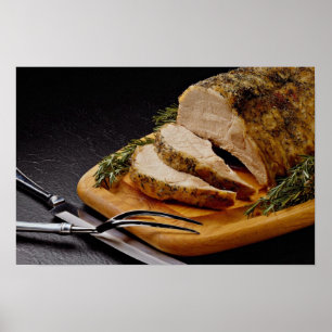 Delicious Sliced pork roast Poster