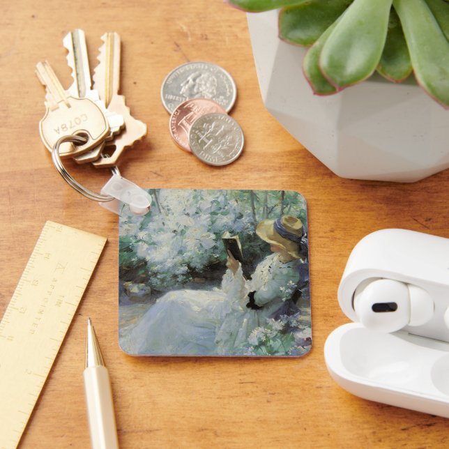 Delicious Solitude by Frank Bramley, Vintage Art Keychain (Desk)