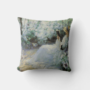 Delicious Solitude by Frank Bramley, Vintage Art Throw Pillow