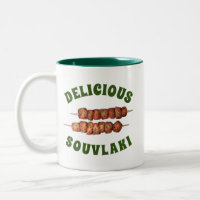 Delicious Souvlaki Meat Pork Skewer Greek Cuisine