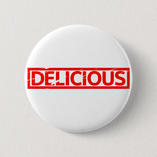 Delicious Stamp 2 Inch Round Button (Front)