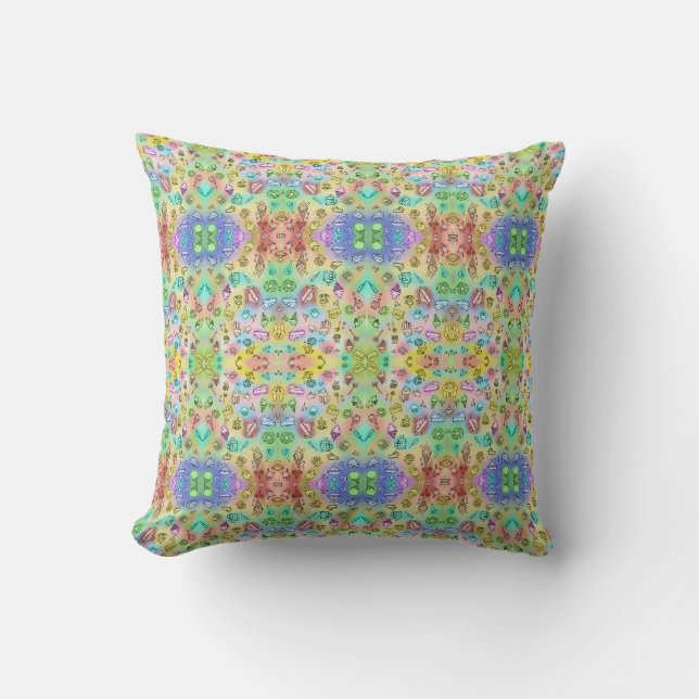 DELICIOUS SUMMER DESSERTS PATTERN THROW PILLOW (Front)