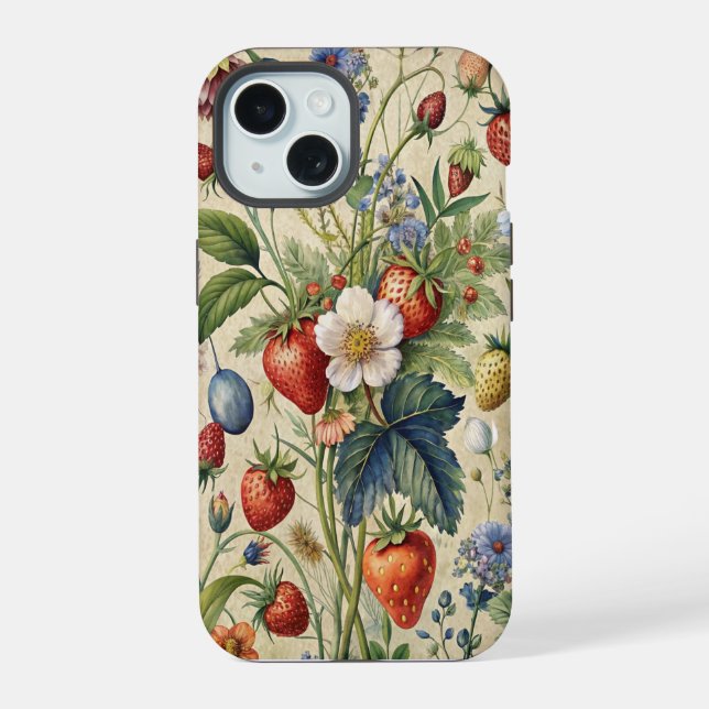 Delicious Summer Fruit iPhone 15 Case (Back)