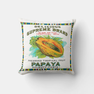 Delicious Supreme Papaya Preserves Throw Pillow