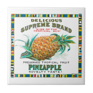 Delicious Supreme Pineapple Preserved Tropical Fru Tile