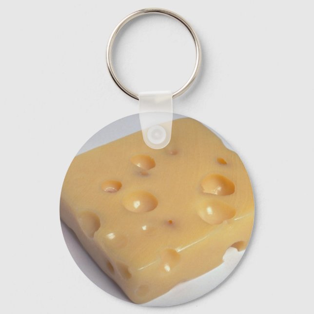 Delicious Swiss cheese Keychain (Front)