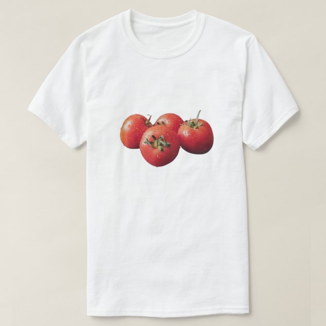 Delicious tomatoes are here T-Shirt (Design Front)