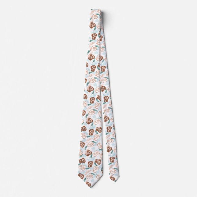 Delicious Wheat Bread Toast Pattern Tie (Front)