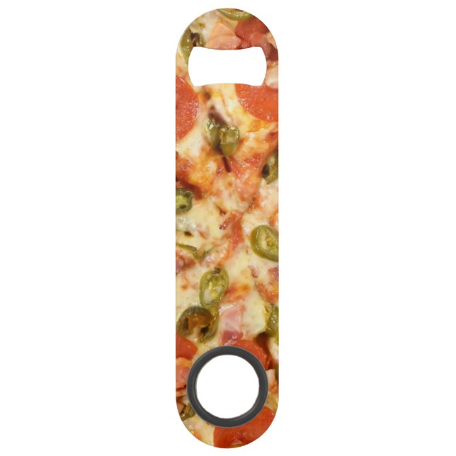 delicious whole pizza pepperoni jalapeno photo bar key (Front)