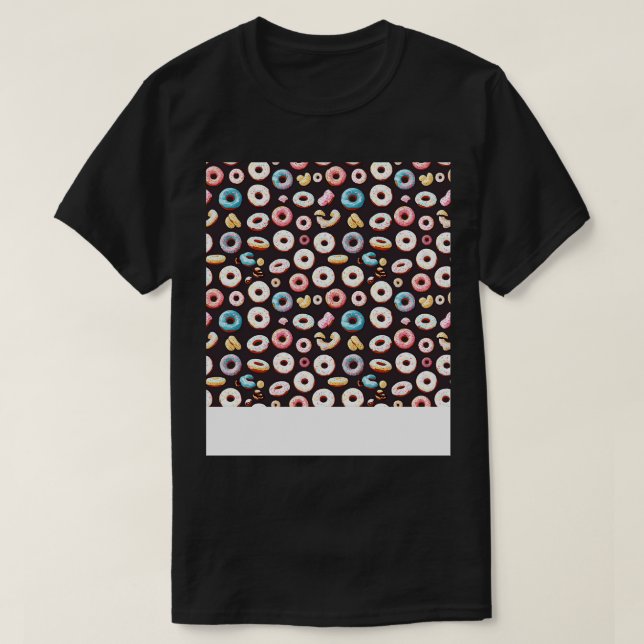 Deliciously Sweet Doughnut Pattern Design for Doug T-Shirt (Design Front)