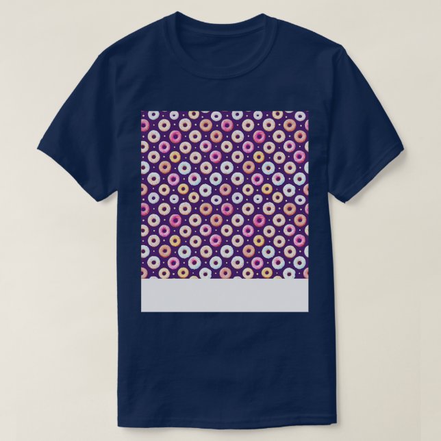 Deliciously Sweet Doughnut Pattern Design for Doug T-Shirt (Design Front)