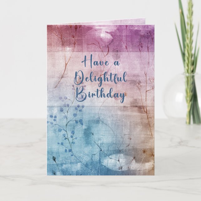 Delight Birthday Card (Front)