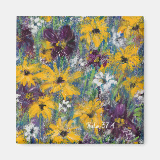 Delight in the Lord - Floral Magnet