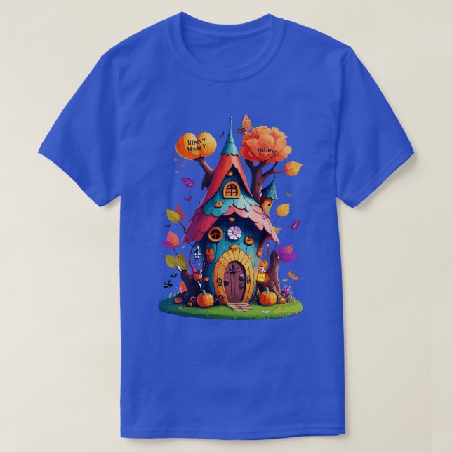 Delight in the magic of Halloween with this cheerf T-Shirt (Design Front)