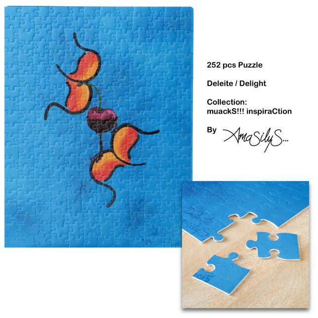 Delight muackS!!! - AmaSilyS - 252 pcs Art Jigsaw Puzzle (Have fun putting together this delicious puzzle!)