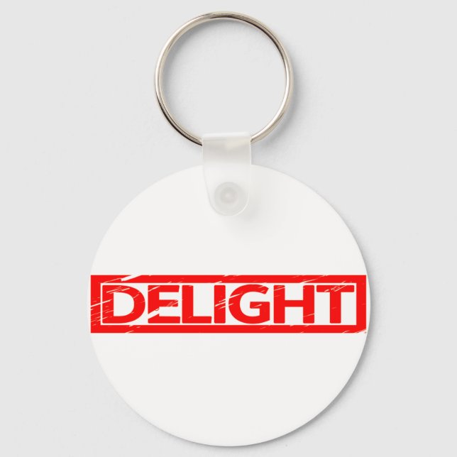 Delight Stamp Keychain (Front)
