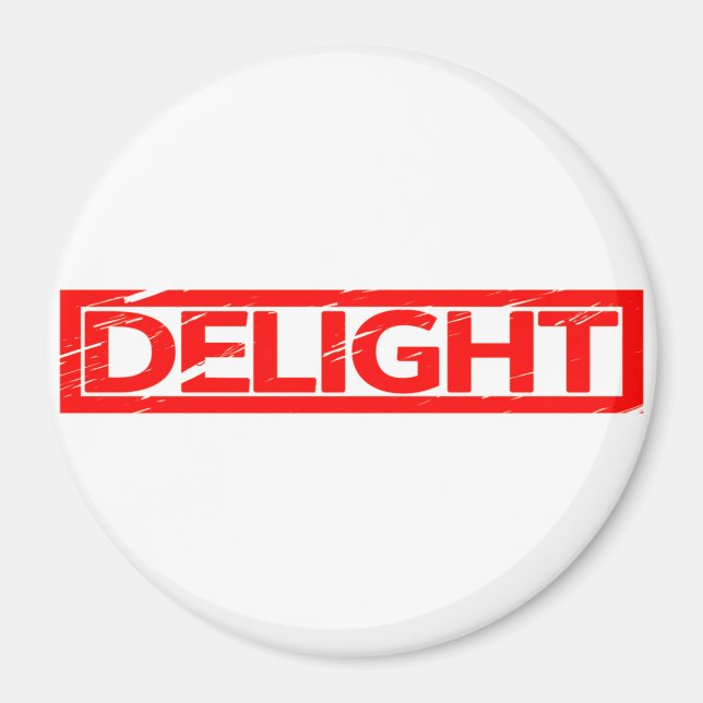 Delight Stamp Magnet (Front)