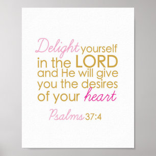 Delight yourself in the Lord - Art print
