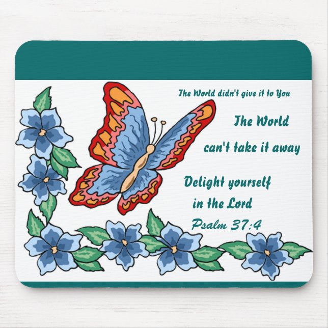 Delight Yourself in the Lord Mousepad. Mouse Pad (Front)
