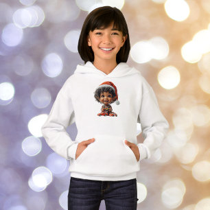 Delighted Baby Christmas Elf Girl's Hoodie