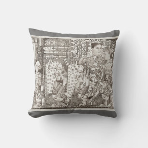 Delighted Gouda 1897 Jan Toorop Art Nouveau Throw Pillow