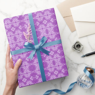Delightful Abstract Chevron Pattern Wrapping Paper