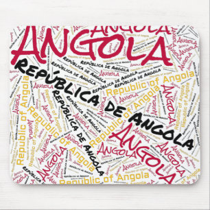 Delightful Angola Flag Colours Patriotic Mouse Pad