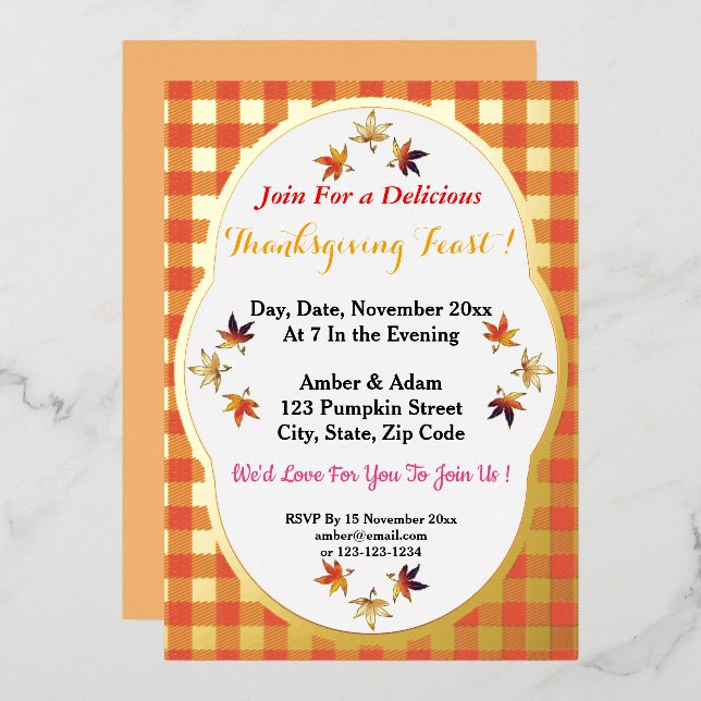 Delightful Autumn Crisp Whimsical Leaves (Front/Back)